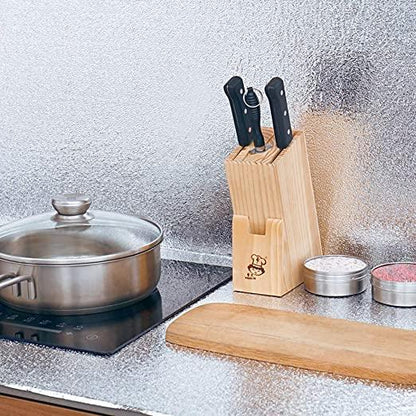 Aluminum Foil Kitchen Backsplash Peel and Stick Shelf Liner for Kitchen Cabinets